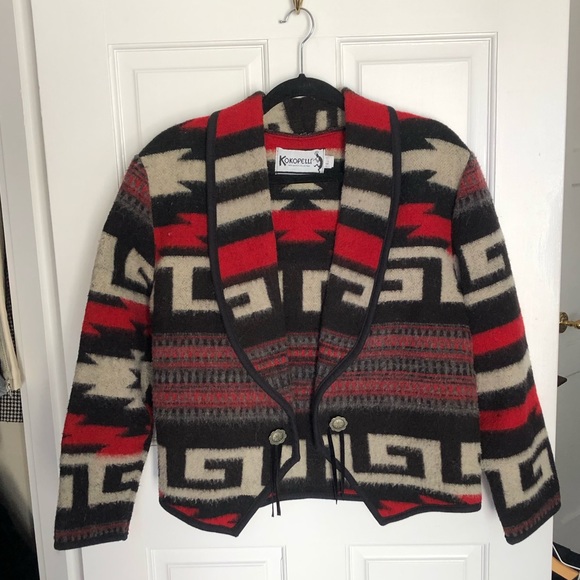 Vintage Wool Tribal Print Jacket - Picture 2 of 7